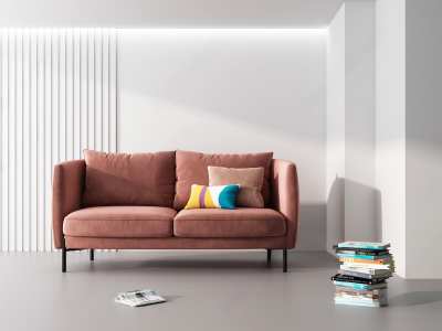 现代双人沙发3D模型下载